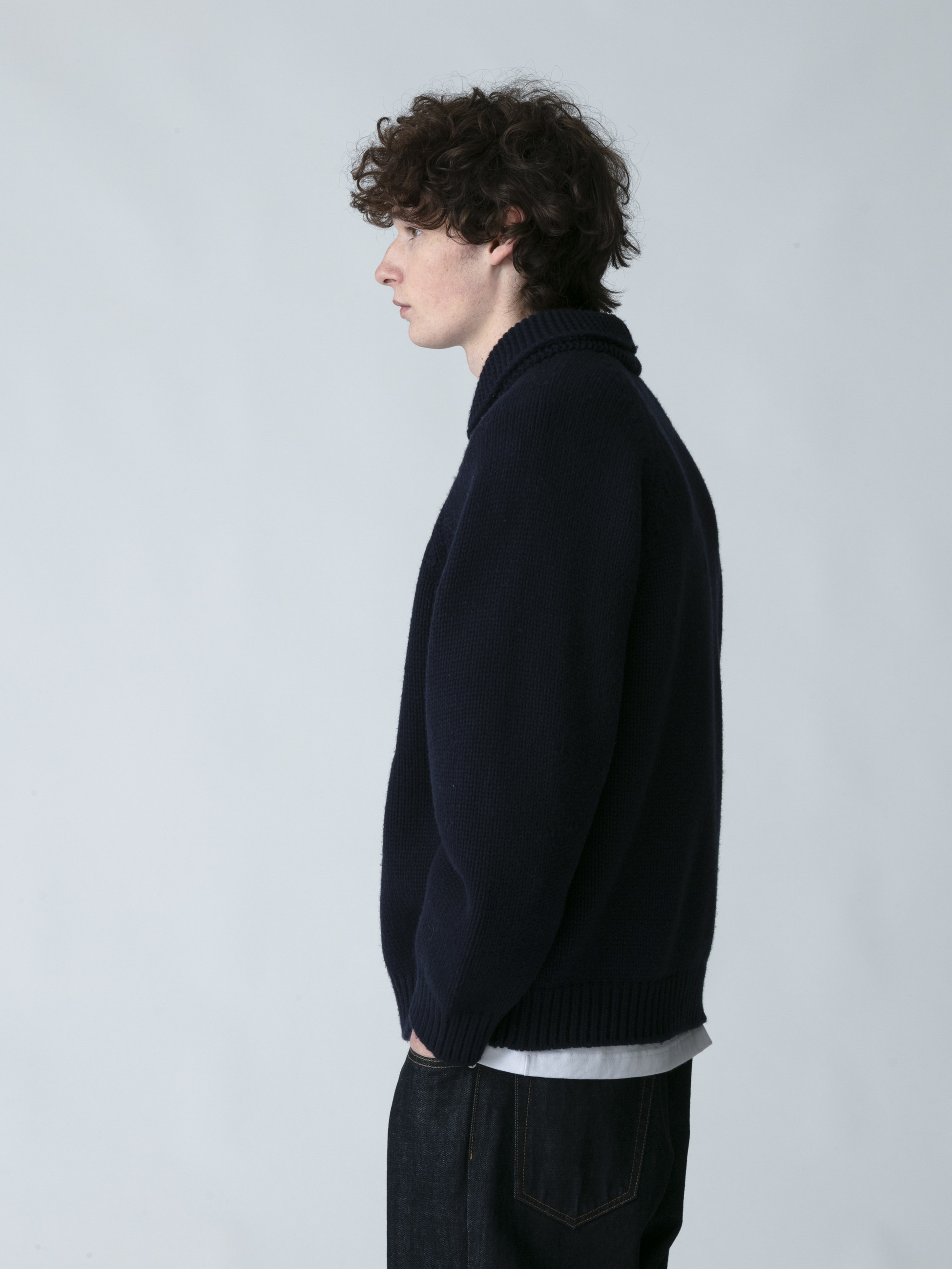 ウールカシミア カウチンニット カーディガン｜RHC(アールエイチシー