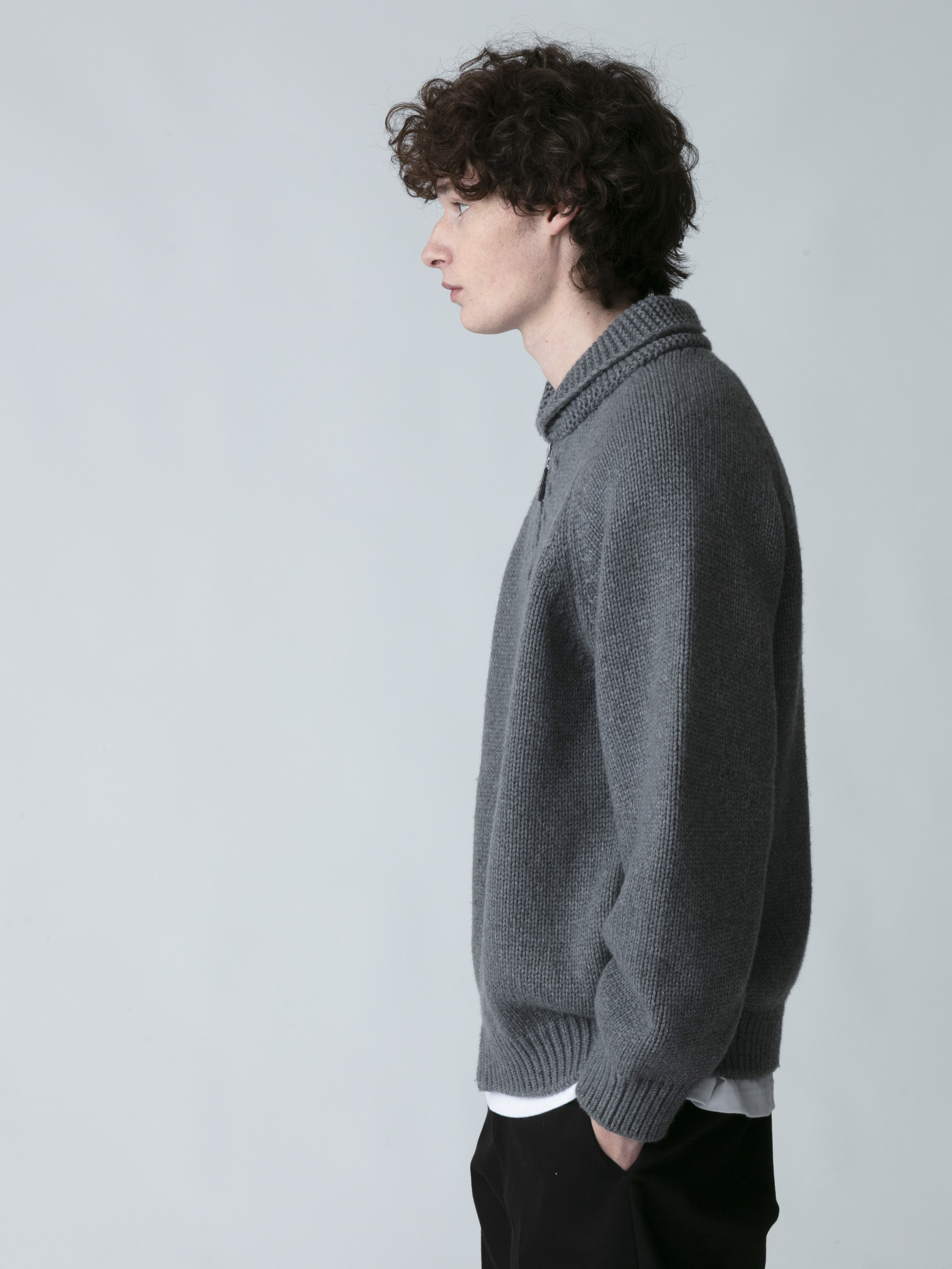 ウールカシミア カウチンニット カーディガン｜RHC(アールエイチシー