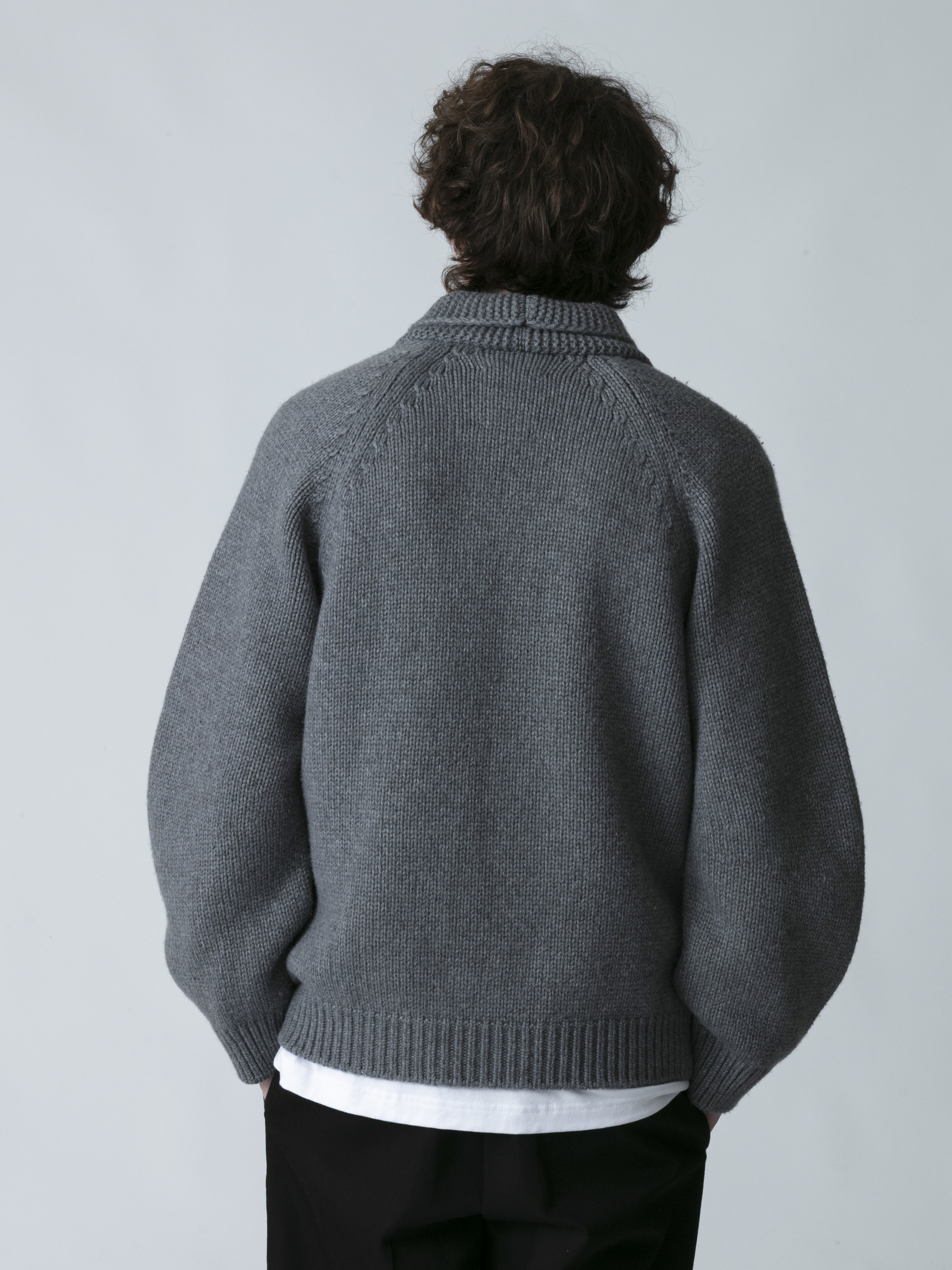 ウールカシミア カウチンニット カーディガン｜RHC(アールエイチシー