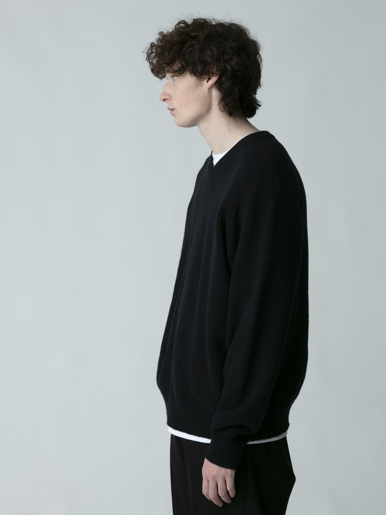 テート Vネック ニットプルオーバー 詳細画像 navy 2