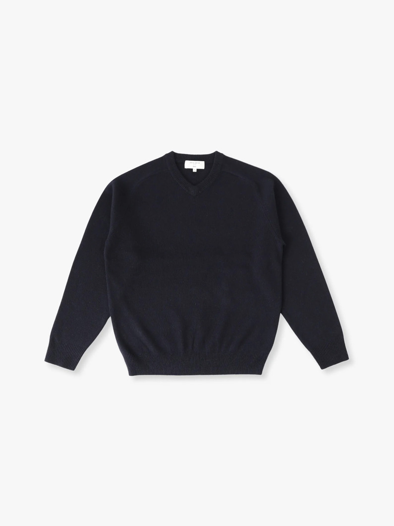 テート Vネック ニットプルオーバー 詳細画像 navy 4