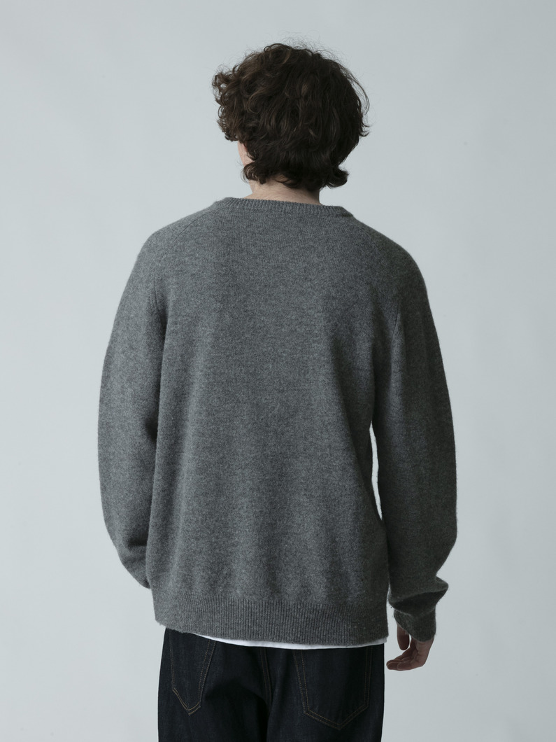 テート Vネック ニットプルオーバー 詳細画像 dark gray 3