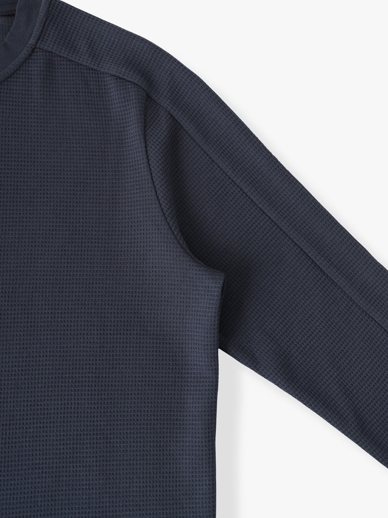 ワッフルサーマル ヘンリーネック プルオーバー 詳細画像 cream 2