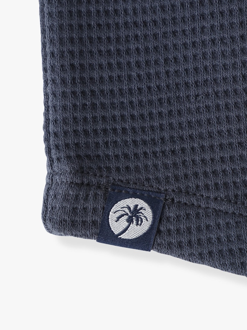 ワッフルサーマル ヘンリーネック プルオーバー 詳細画像 cream 3