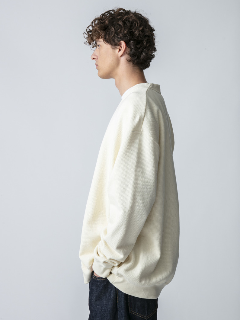 ジャイアントピケ ニットカーディガン 詳細画像 ivory 2