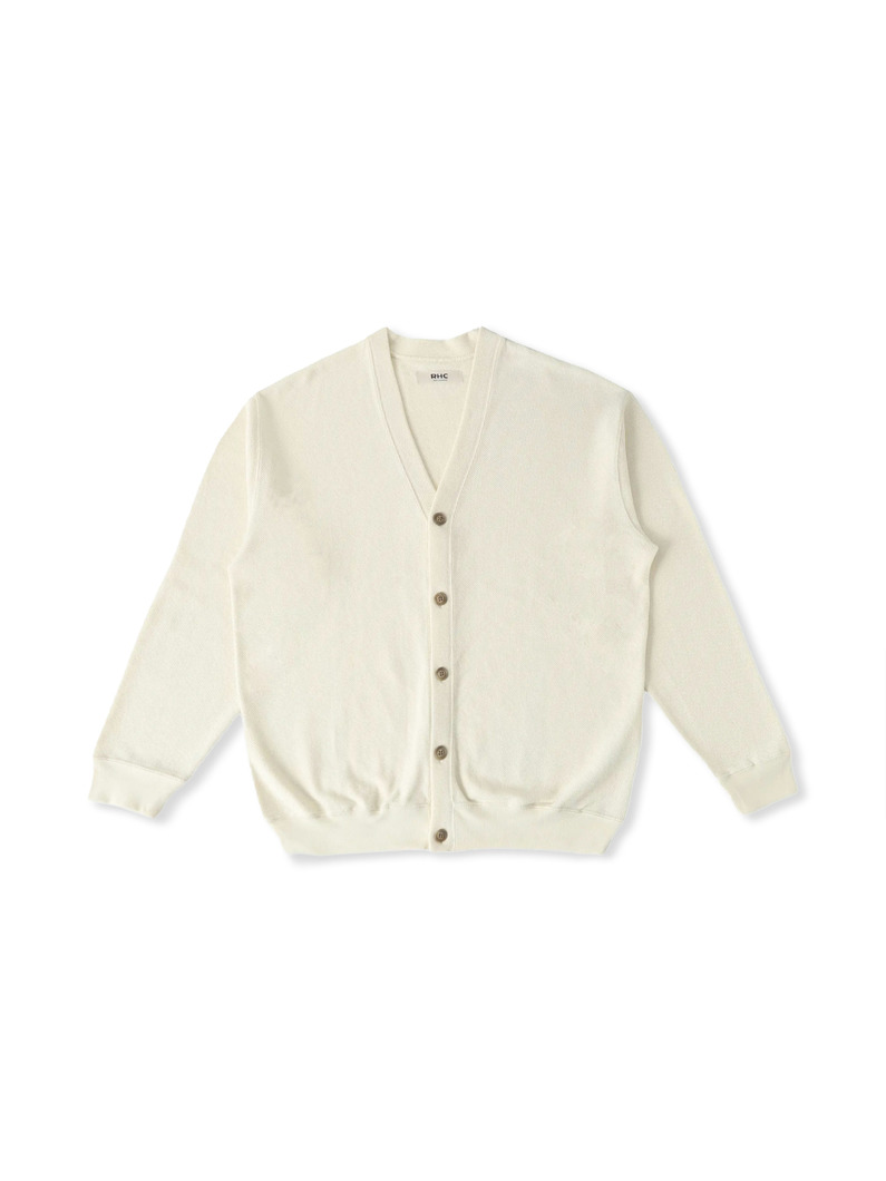 ジャイアントピケ ニットカーディガン 詳細画像 ivory 4