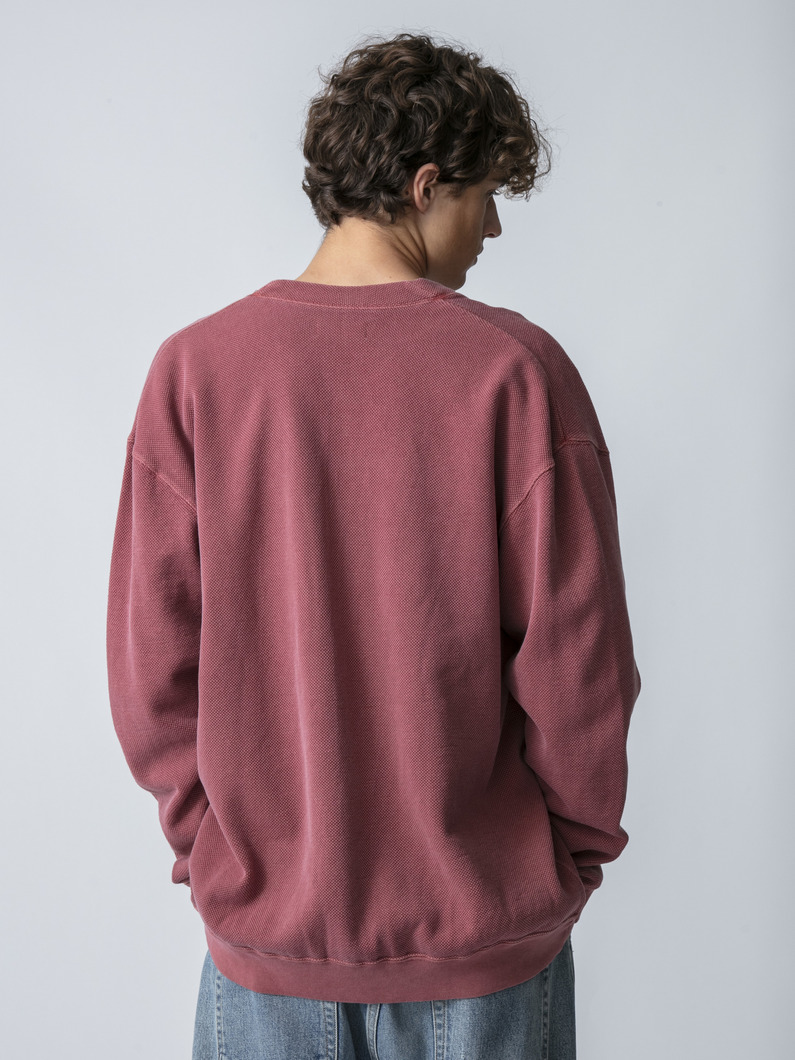 ジャイアントピケ ニットカーディガン 詳細画像 burgundy 3