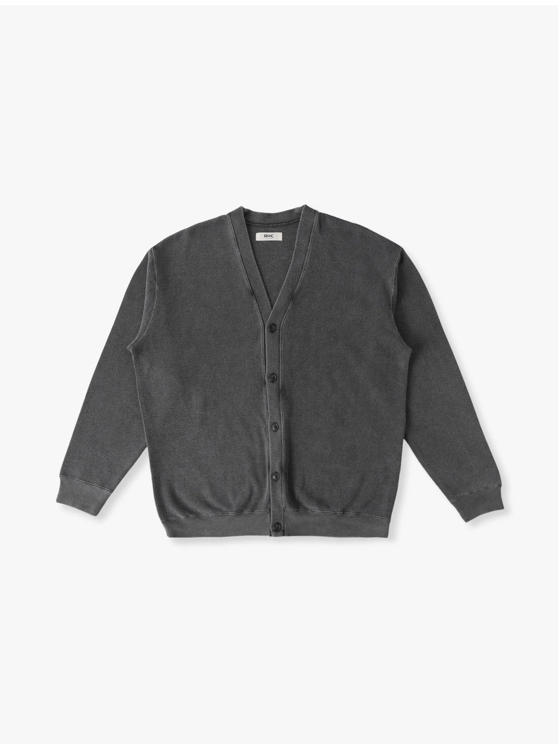 RHC Ron Herman ウール100% Vネックカーディガン ブラック M RHC Ron Herman ウール100% Vネックカーディガン ブラック M