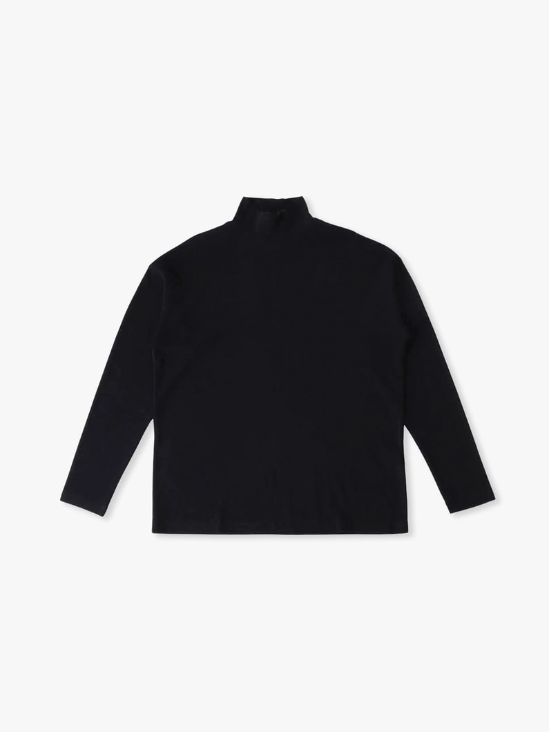 ハイツイスト ストレッチ ハイネックプルオーバー 詳細画像 black 3