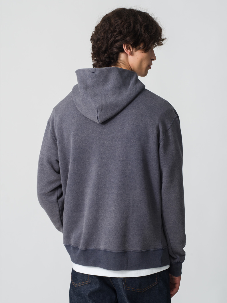 ウォッシュドアウト TCF フリースフーディー 詳細画像 navy 2