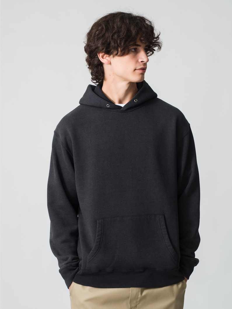 ウォッシュドアウト TCF フリースフーディー 詳細画像 black