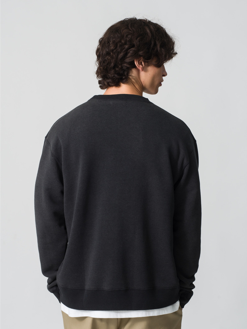 ウォッシュドアウト TCF フリースプルオーバー 詳細画像 black 2