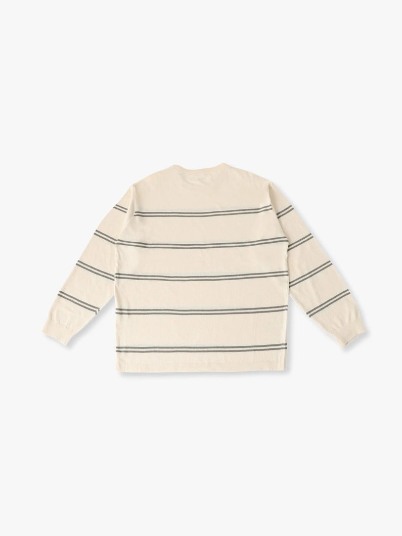 サリーフォックス ストライプ ロングスリーブティー 詳細画像 off white 1