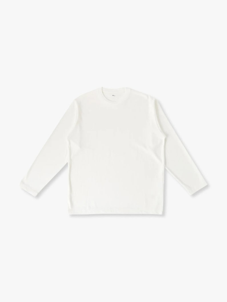 バンブーコットン プレーンステッチ ロングスリーブティー 詳細画像 off white 3