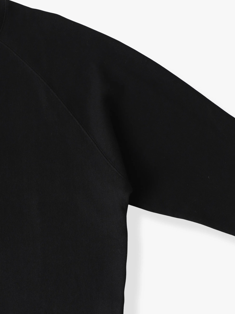 ラグランスリーブ スウェットプルオーバー 詳細画像 black 2