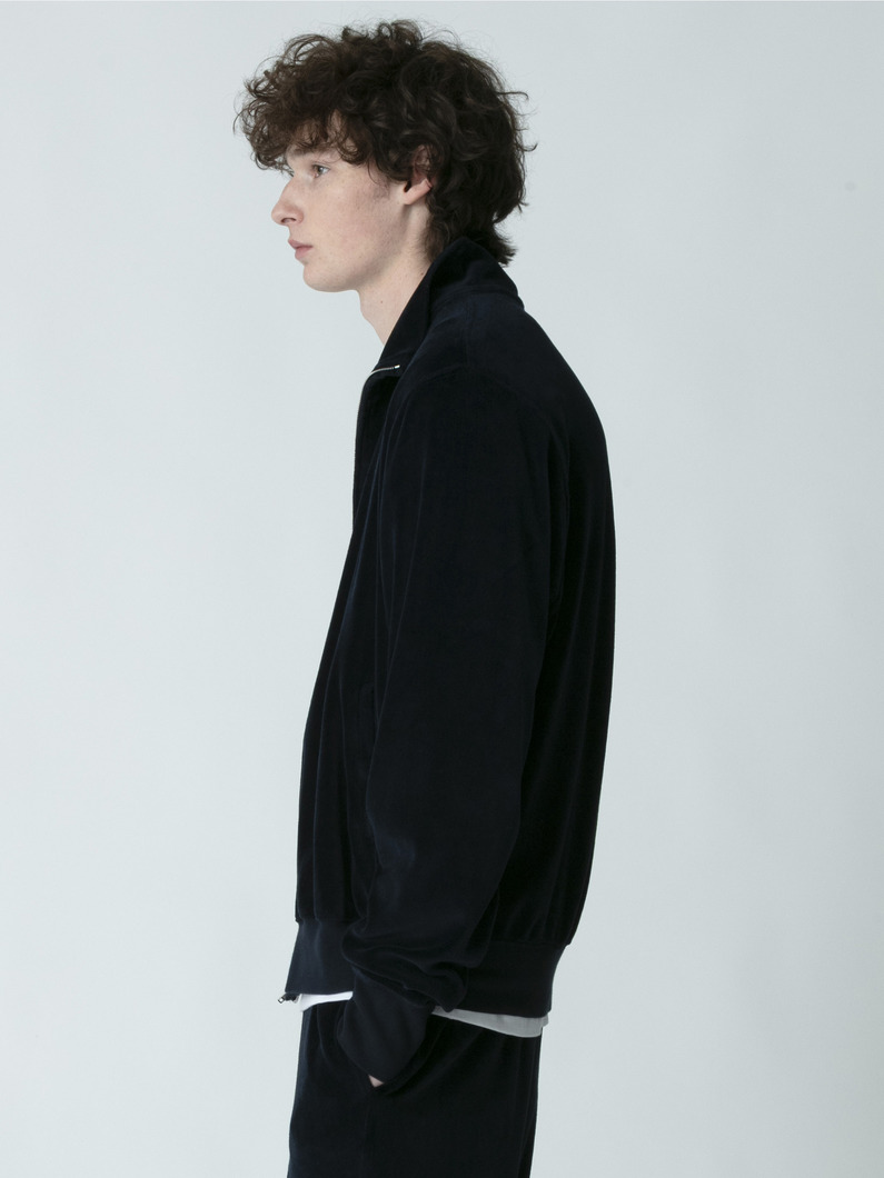 ベロア トラックジャケット 詳細画像 navy 2