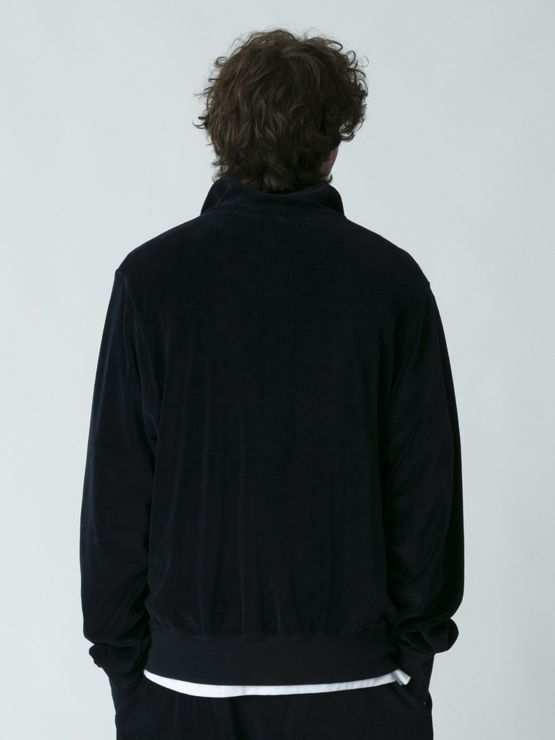 ベロア トラックジャケット 詳細画像 navy 3