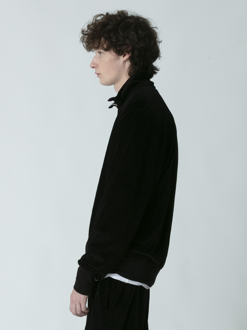 ベロア トラックジャケット 詳細画像 black 2