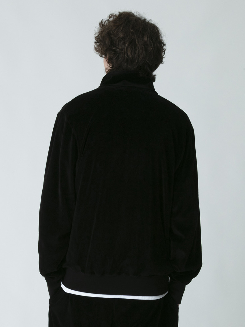 ベロア トラックジャケット 詳細画像 black 3