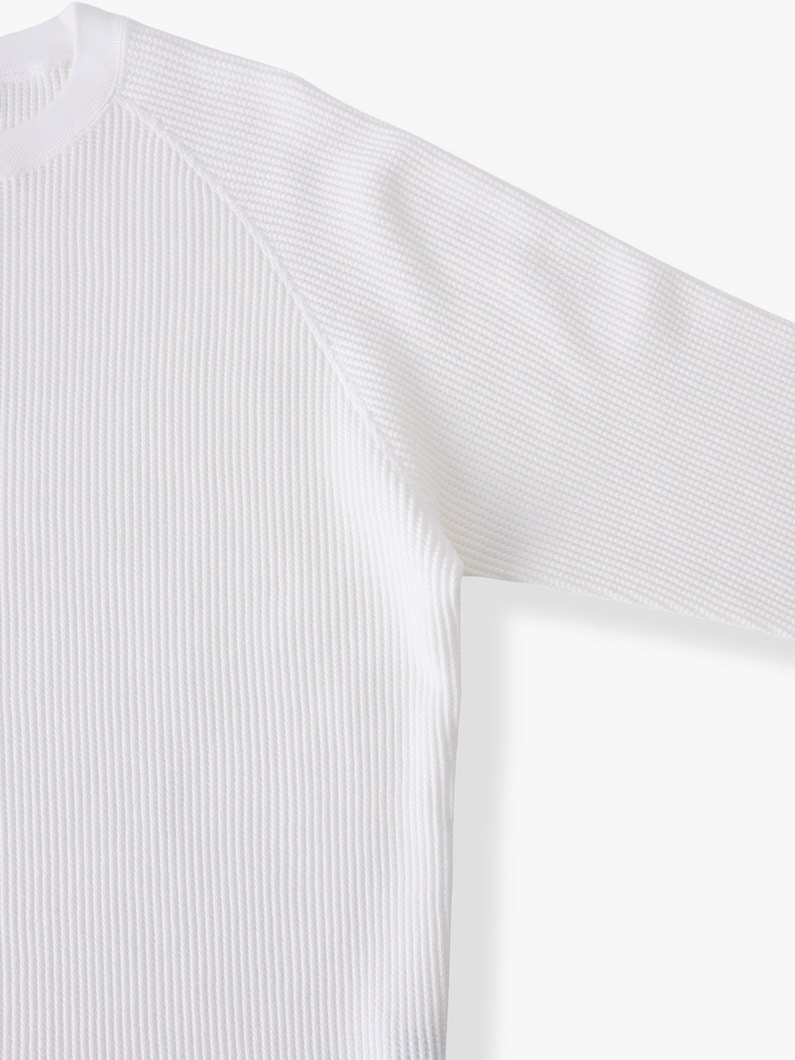 ワッフル ラグラン プルオーバー 詳細画像 off white 2