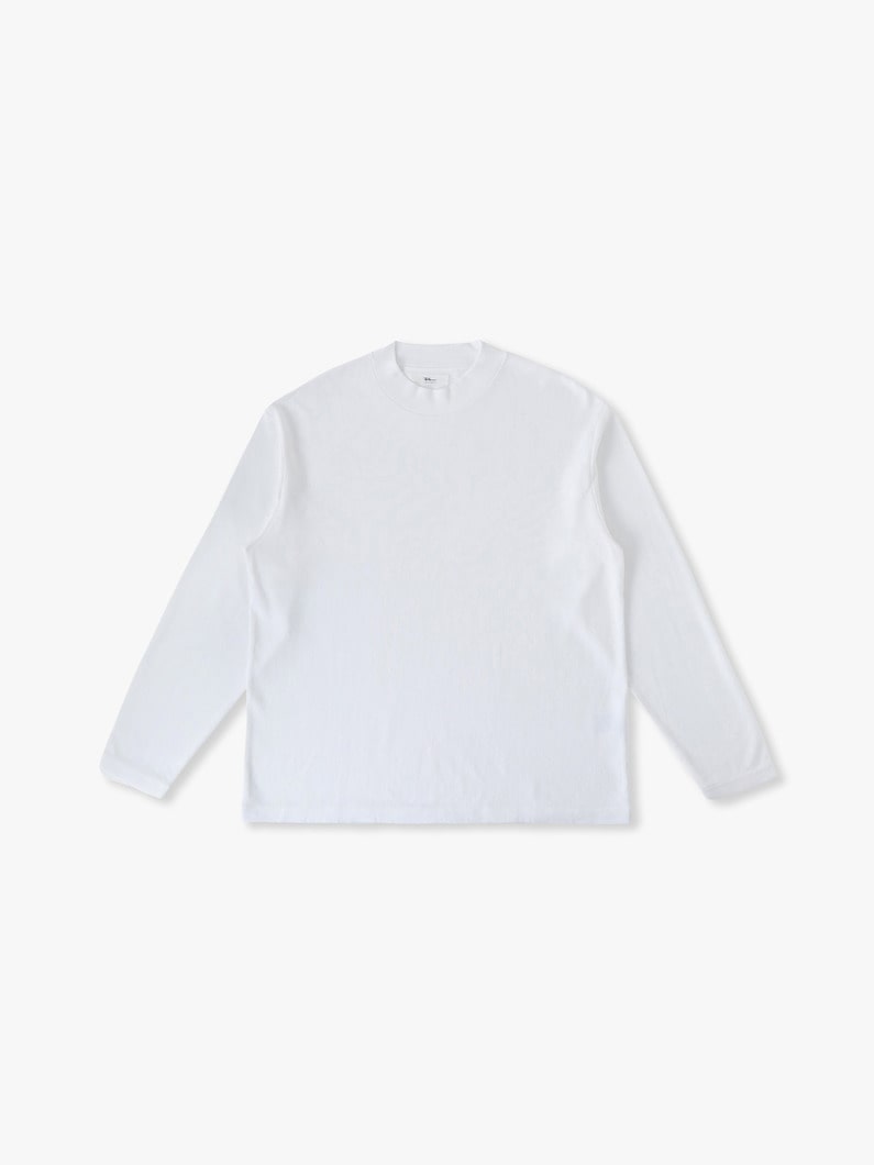 スーピマエージング モックネック ロングスリーブティー 詳細画像 off white 1