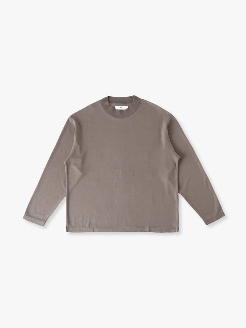 スーピマエージング モックネック ロングスリーブティー 詳細画像 gray 3