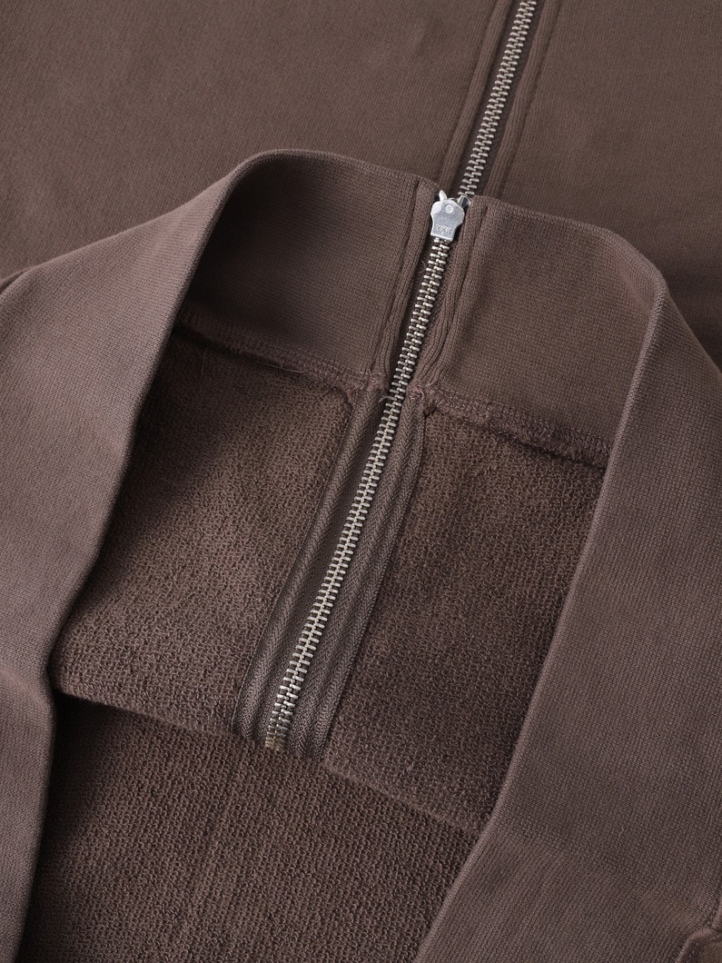 ラグラン スウェット ジップフーディー 詳細画像 light brown 3