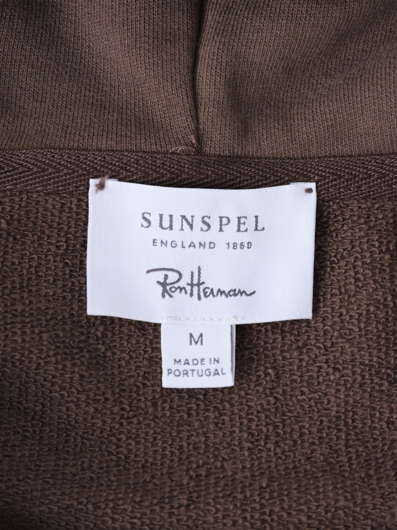 ラグラン スウェット ジップフーディー 詳細画像 light brown 4