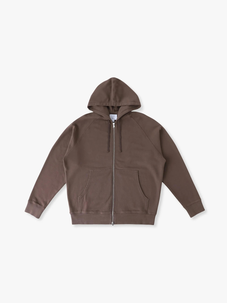 ラグラン スウェット ジップフーディー 詳細画像 light brown 3