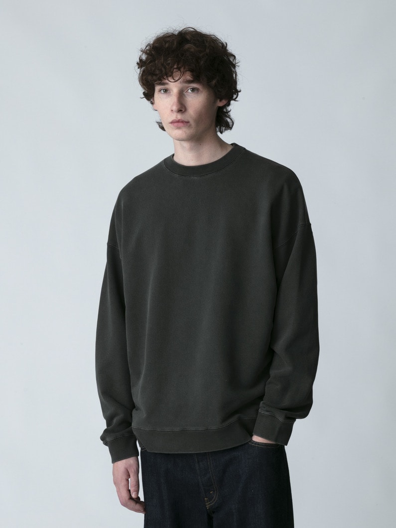 コットン スウェットプルオーバー 詳細画像 charcoal gray