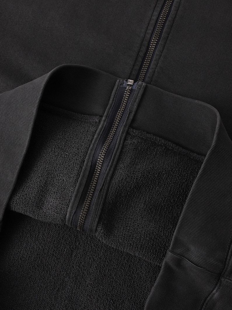 コットン スウェット ジップフーディー 詳細画像 orange 3