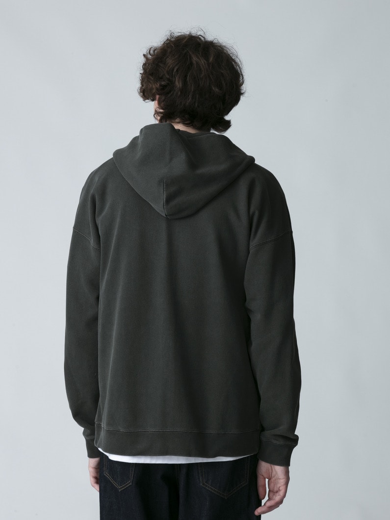 コットン スウェット ジップフーディー 詳細画像 charcoal gray 3