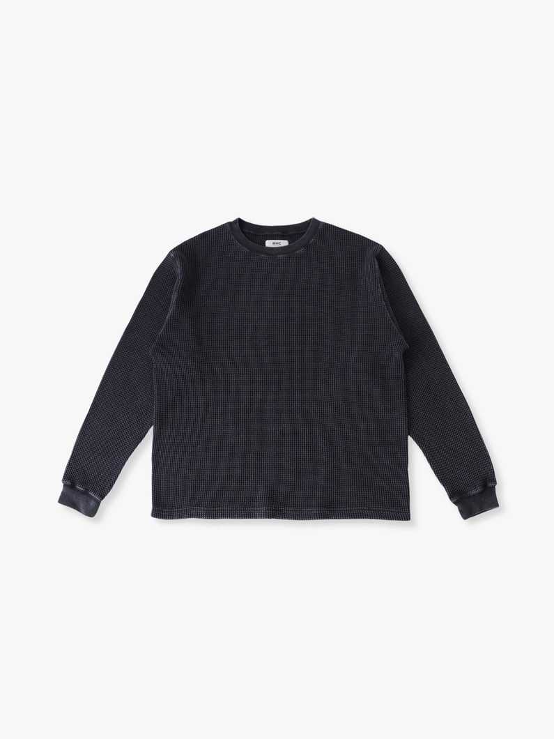 ワッフル ロングスリーブティー 詳細画像 charcoal gray 4
