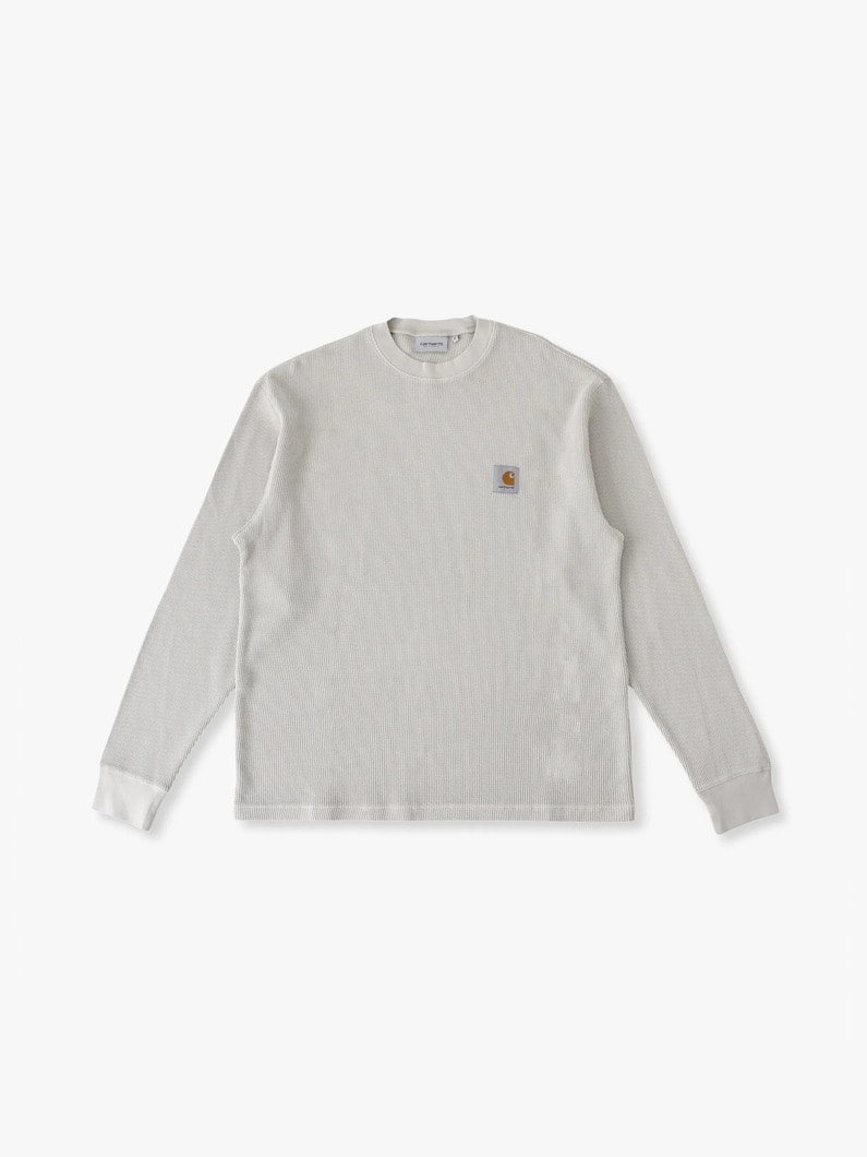 ビスタ ワッフル ロングスリーブティー 詳細画像 ivory 1