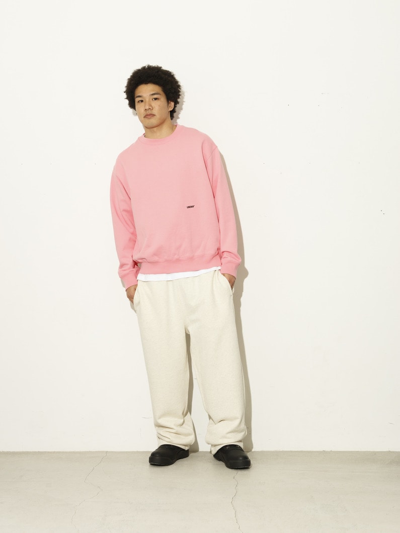 エンブロイダリーロゴ スウェットプルオーバー 詳細画像 pink
