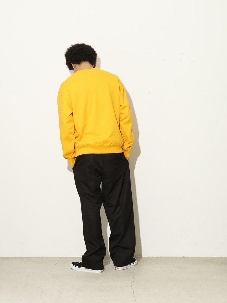 エンブロイダリーロゴ スウェットプルオーバー 詳細画像 yellow 2