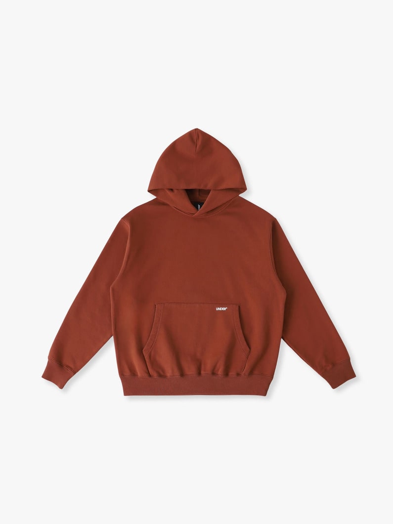 エンブロイダリーロゴ スウェットフーディー 詳細画像 brown 3