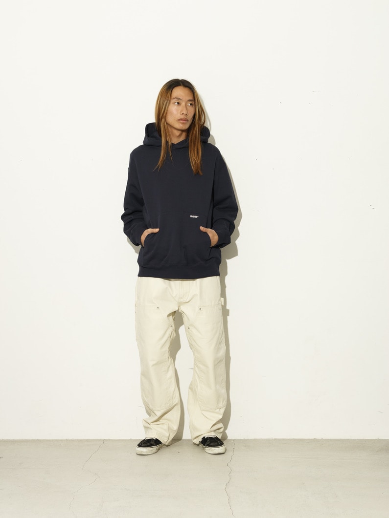 エンブロイダリーロゴ スウェットフーディー 詳細画像 navy