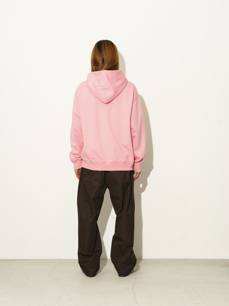 エンブロイダリーロゴ スウェットジップフーディー 詳細画像 pink 2