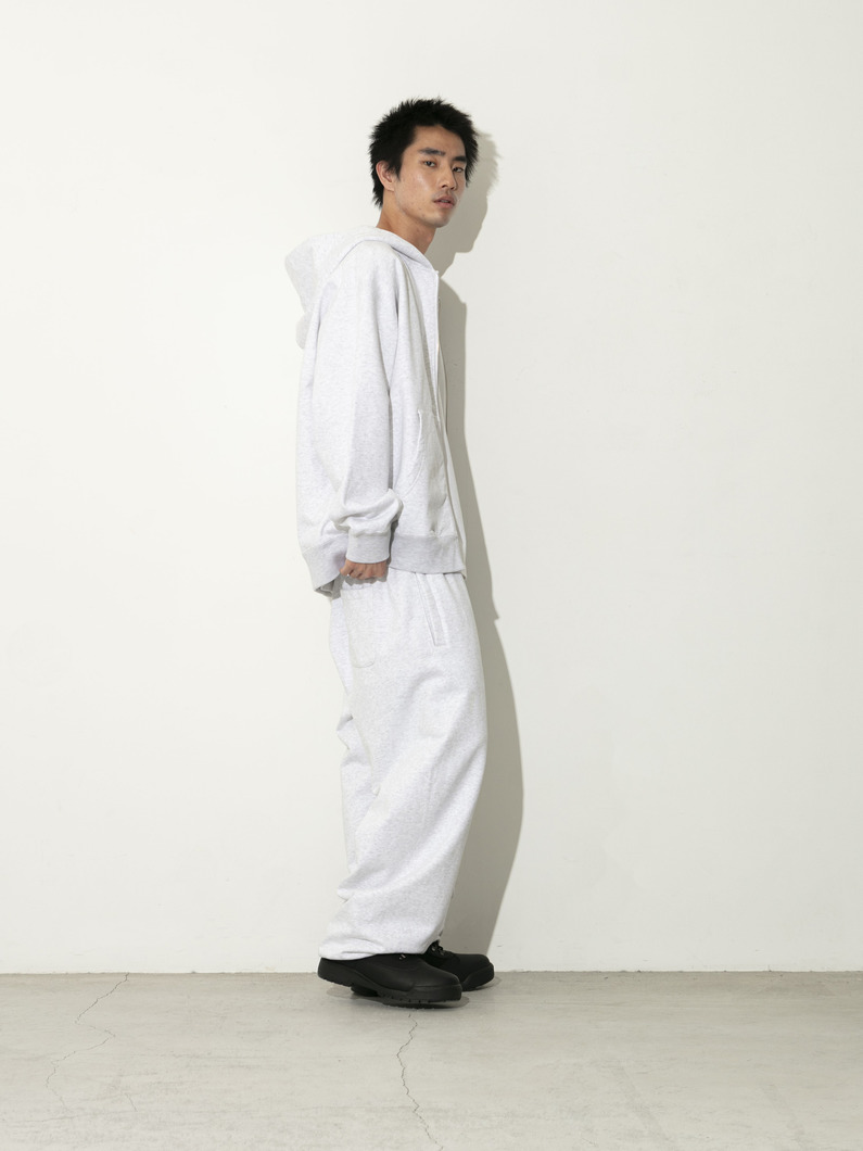 エンブロイダリーロゴ スウェットジップフーディー 詳細画像 gray 2