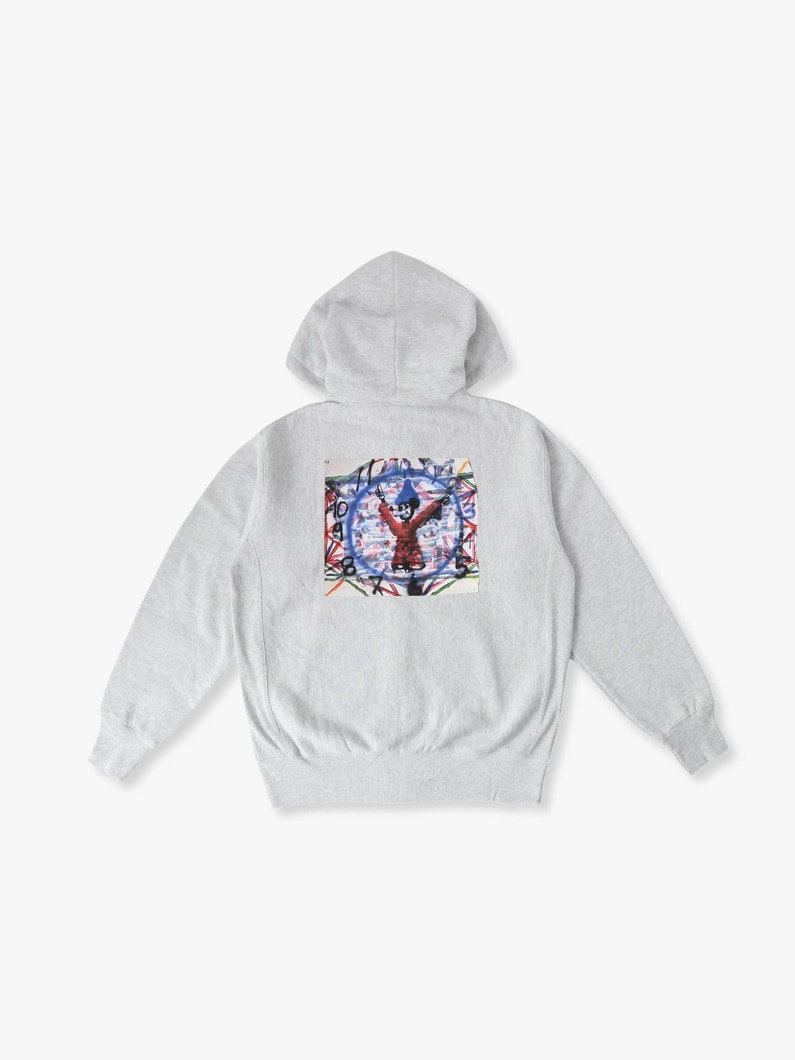 グラフィック スウェット ジップフーディー（グレー） 詳細画像 gray 1