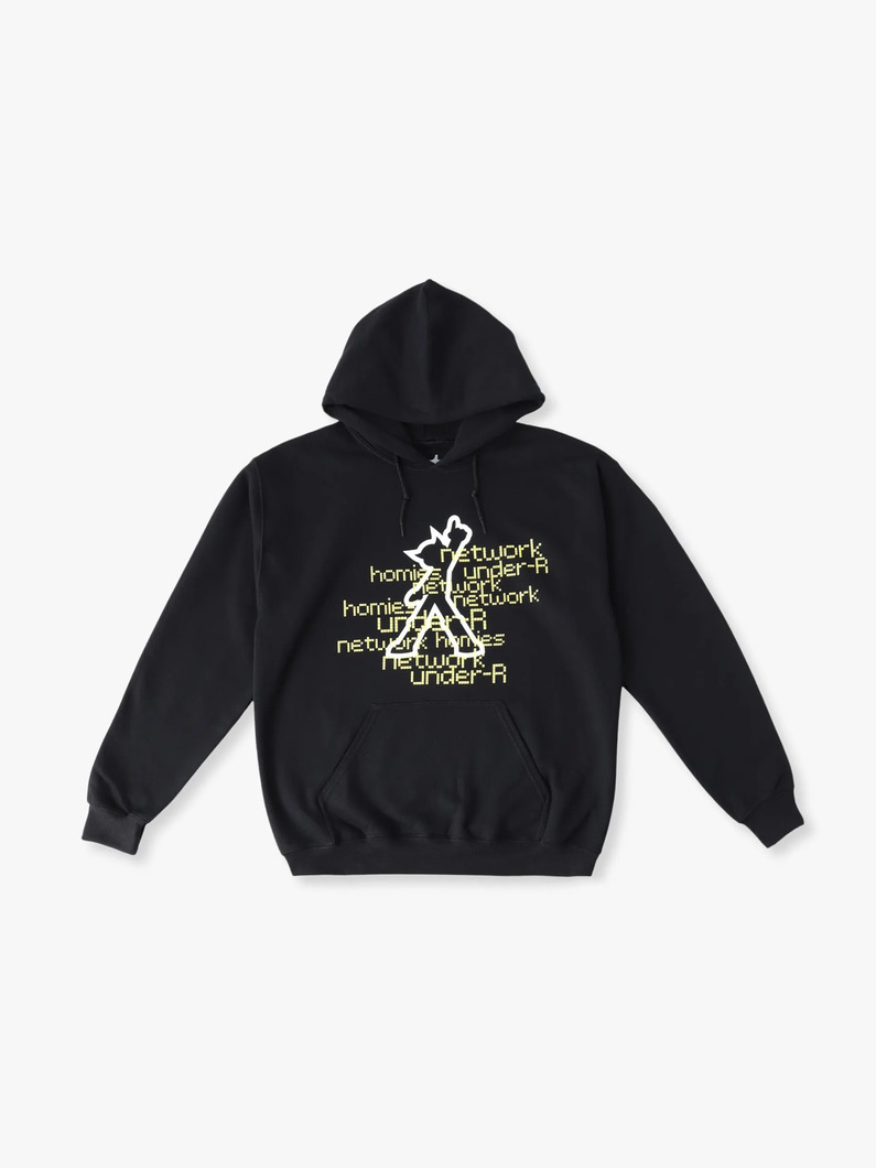 グラフィックプリント スウェットフーディ 詳細画像 yellow 4