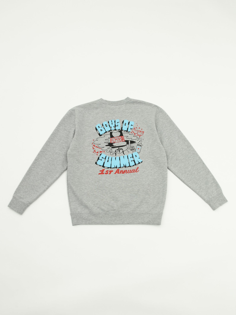 ファーストアニバーサリー グラフィック スウェットプルオーバー 詳細画像 heather grey 5