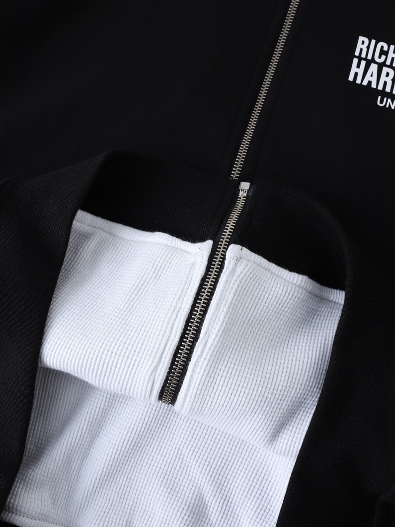 サーマルライナー スウェットジップフーディー 詳細画像 black 6