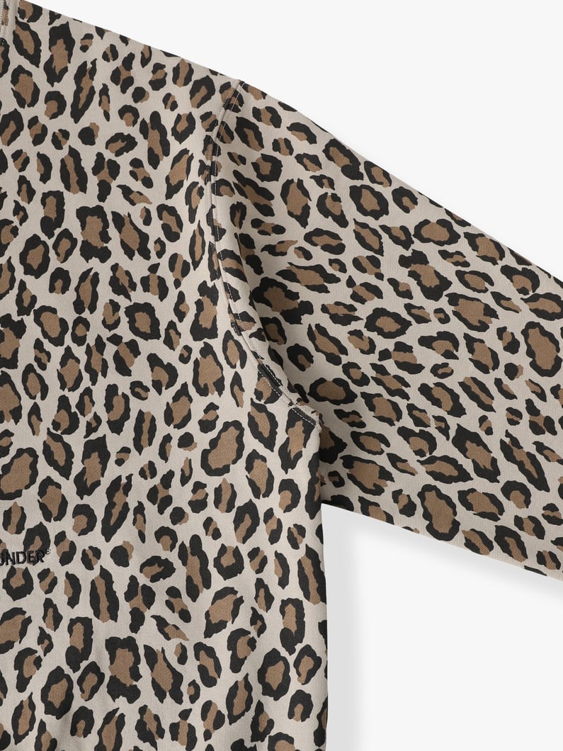 レオパードパターン スウェットプルオーバー 詳細画像 beige 2