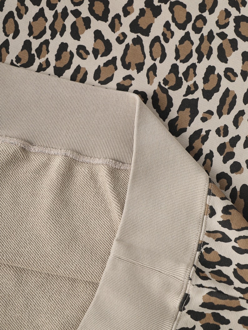 レオパードパターン スウェットプルオーバー 詳細画像 beige 3
