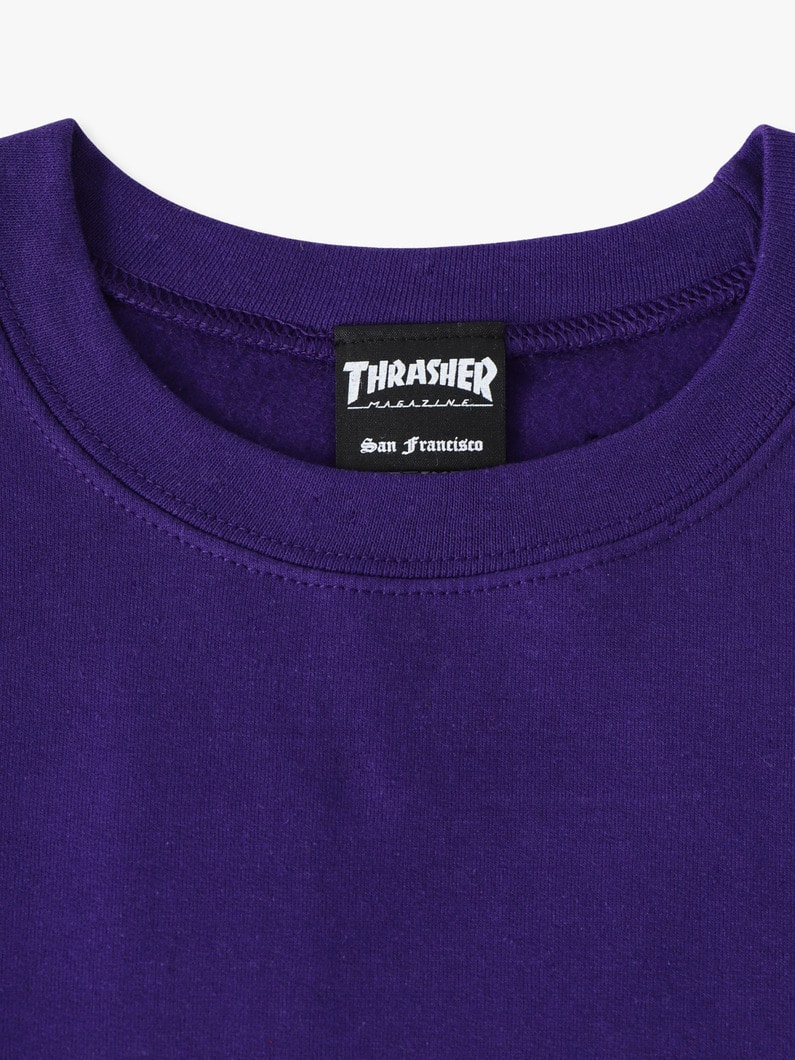 ダブルネームロゴ スウェットプルオーバー 詳細画像 purple 4