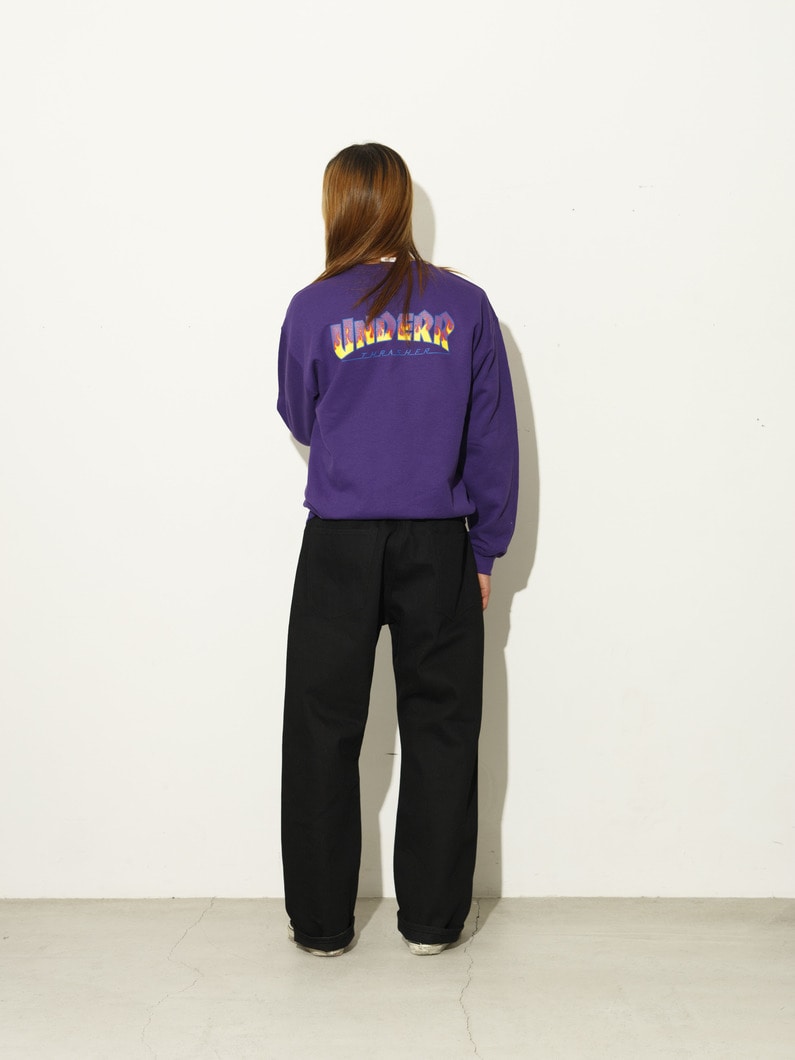 ダブルネームロゴ スウェットプルオーバー 詳細画像 purple 2