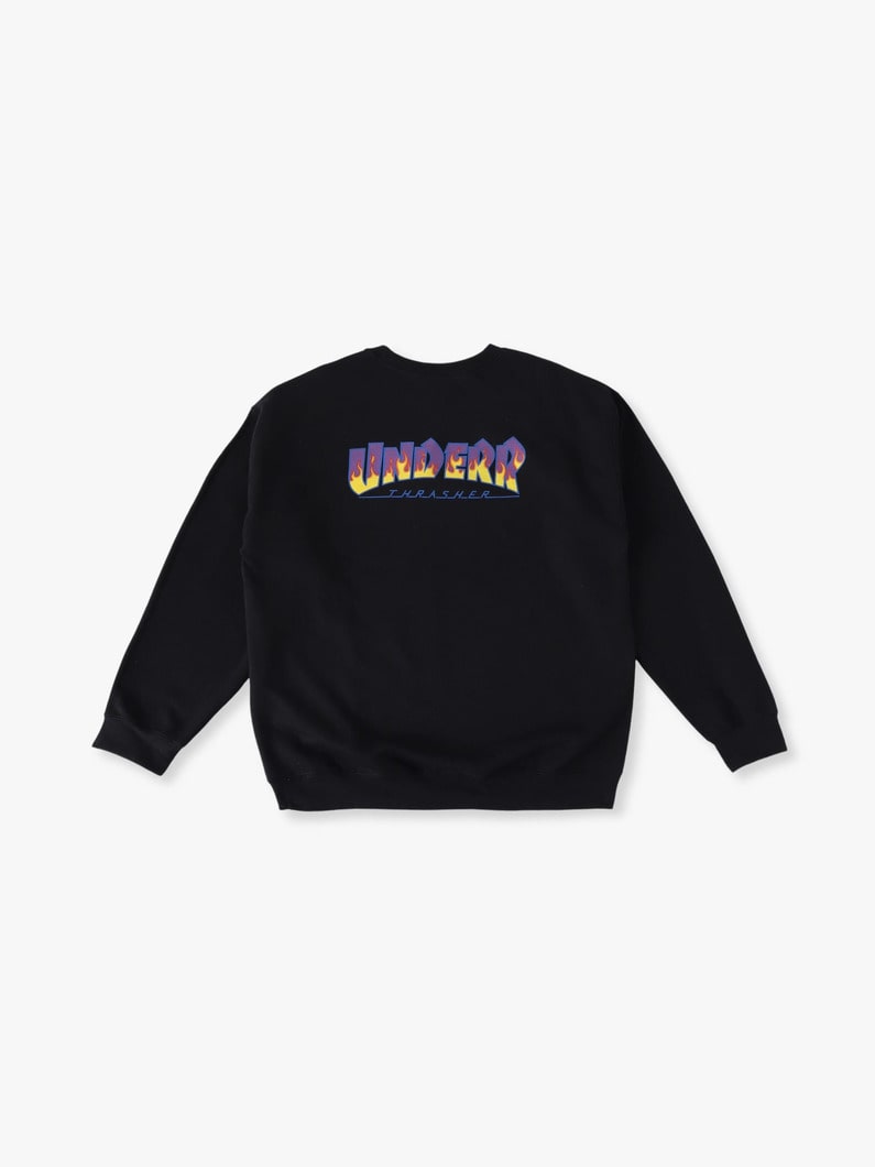 ダブルネームロゴ スウェットプルオーバー 詳細画像 black 4