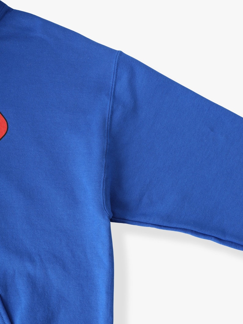 ダブルネームロゴ スウェットフーディー 詳細画像 blue 2